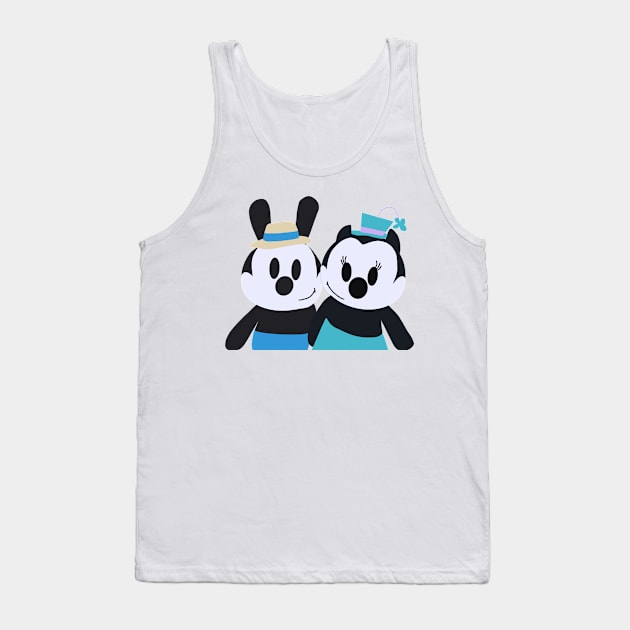 Dapper Oswald & Ortensia Tank Top by lyndsiemark